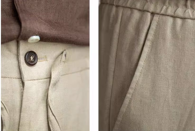 Ellard Drawstring Linen Trousers