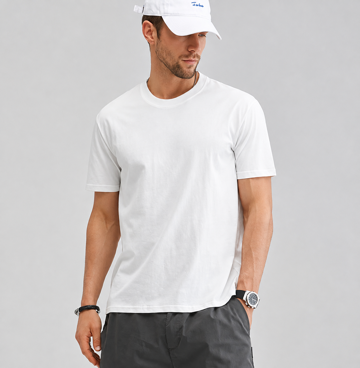 Nova Essential Crewneck Cotton T-Shirt