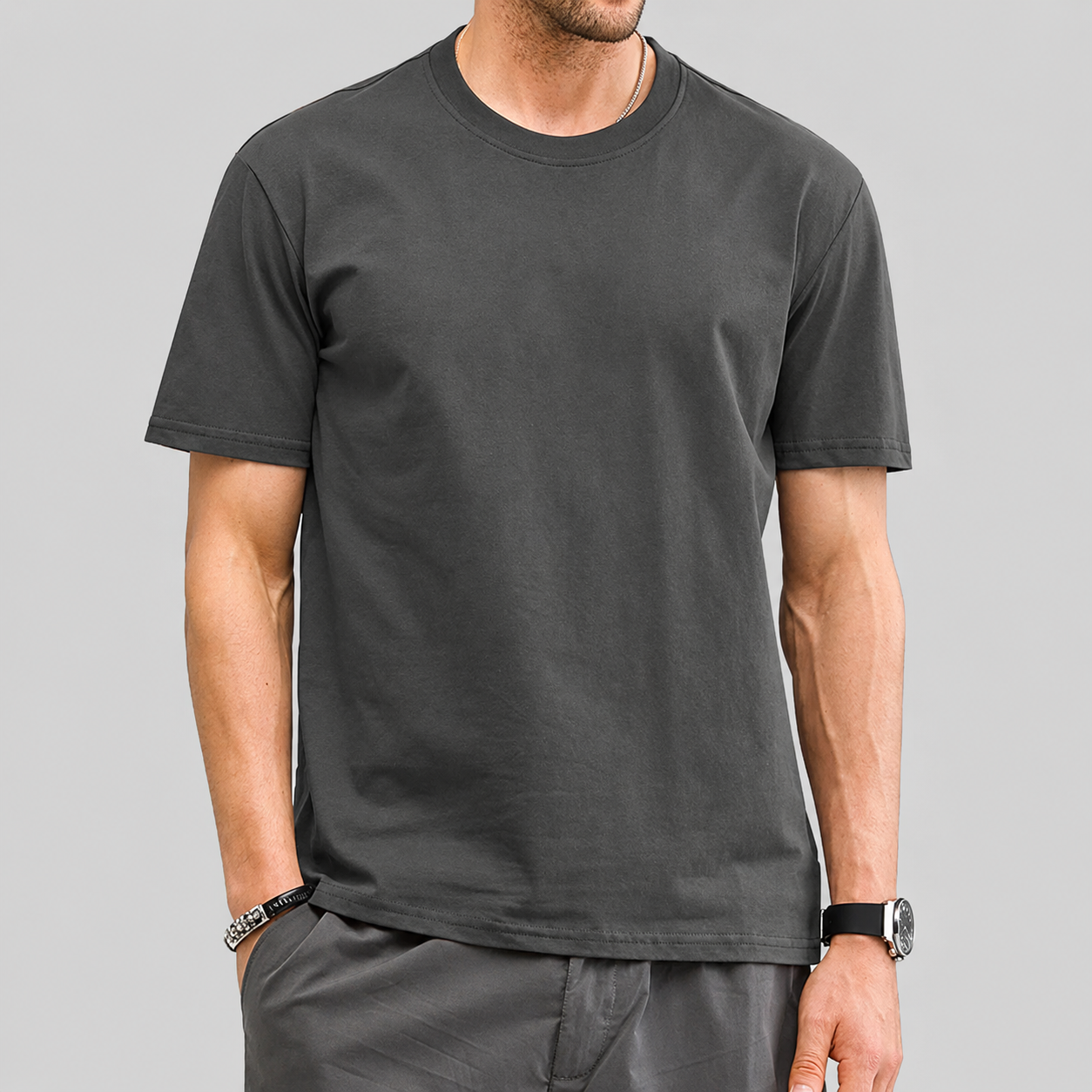 Nova Essential Crewneck Cotton T-Shirt