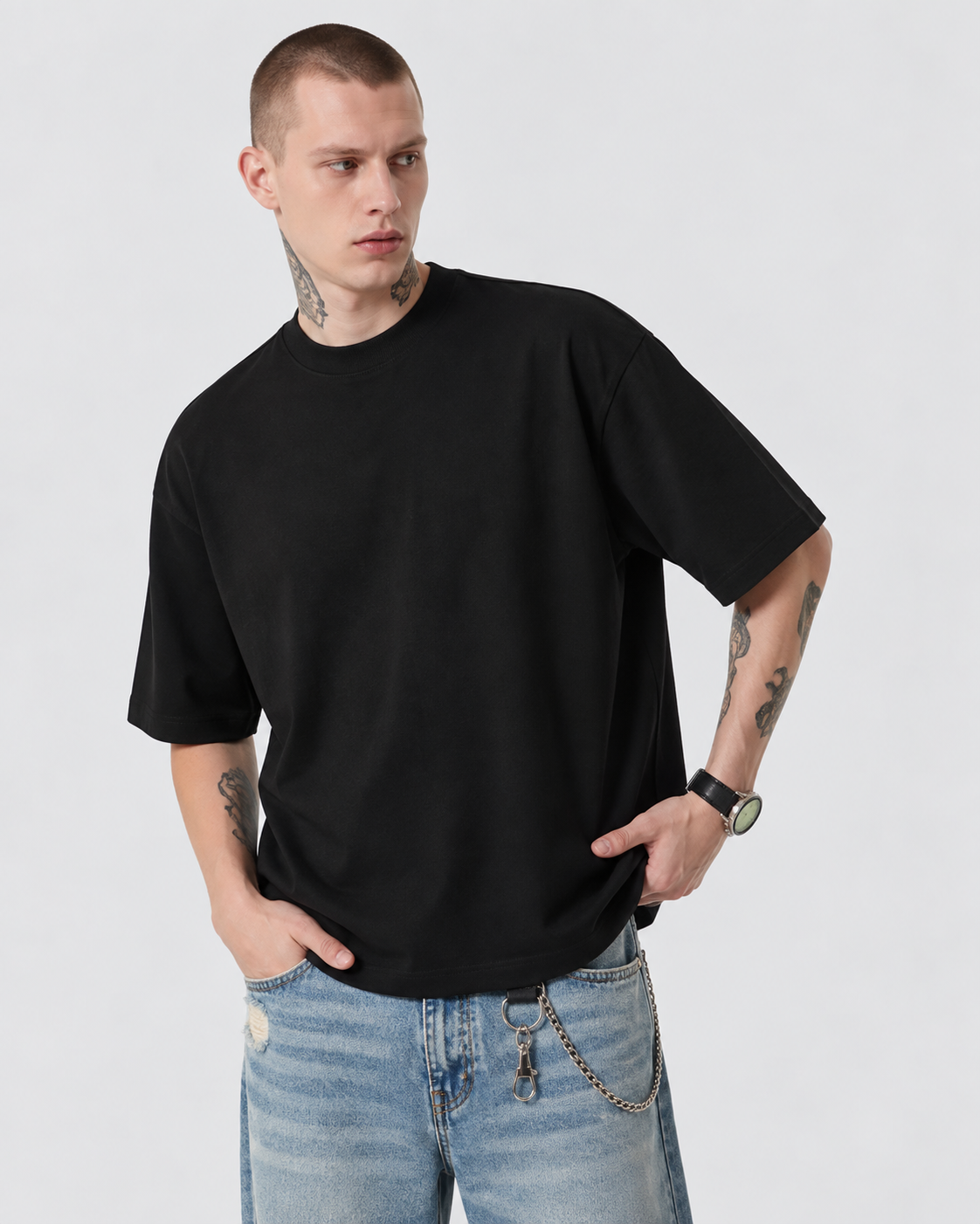 Rylan Oversized Drop-Shoulder T-Shirt
