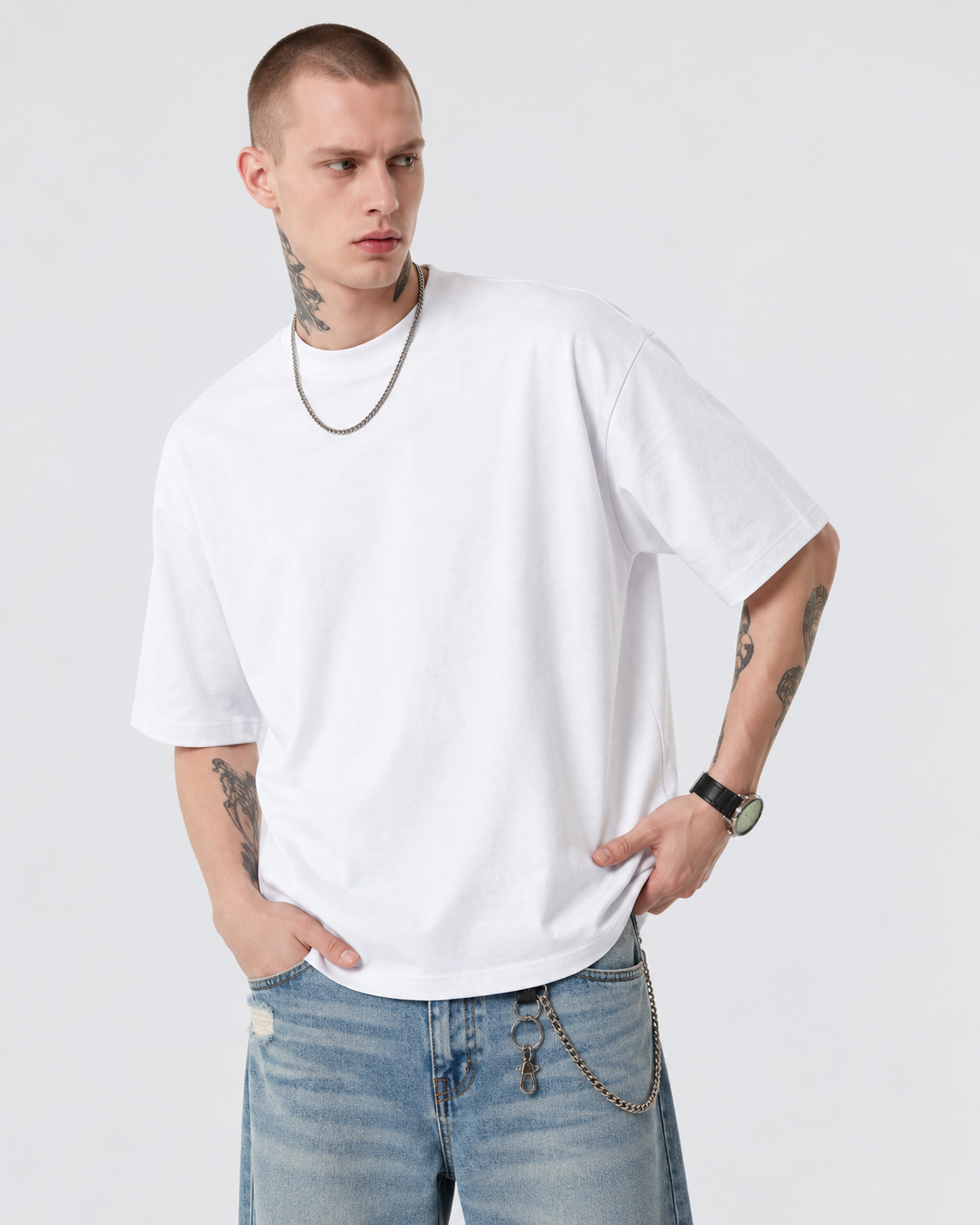 Rylan Oversized Drop-Shoulder T-Shirt