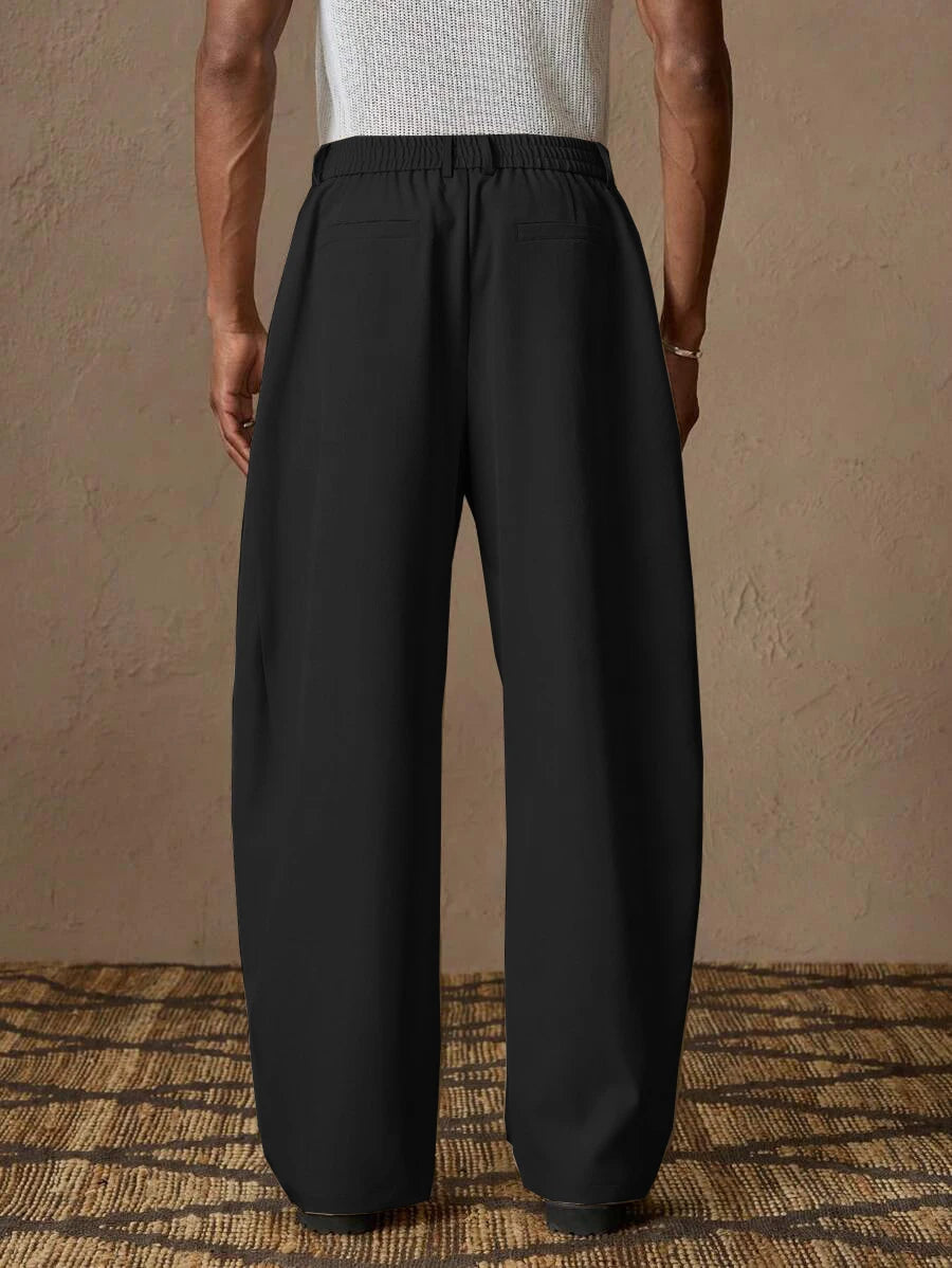 Veyland Pleated Wide-Leg Trousers
