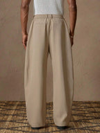 Veyland Pleated Wide-Leg Trousers